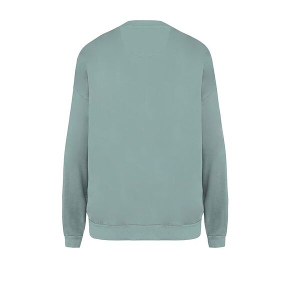 Native Spirit Unisex Adult Terrycloth Oversized Sweatshirt / Washed Jade Green - Picture 2 of 3